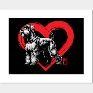 I Love My Giant Schnauzer - I Love my dog - Family dog Posters and Art